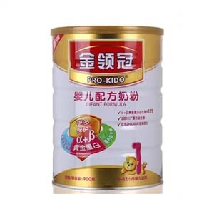  伊利金领冠婴儿配方奶粉1段900g听装0-12月宝宝适用一段发票