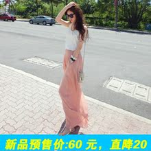 2012新款 韩国正品雪纺百搭背心T恤 宽松无袖背心T