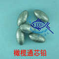 【清川】钓鱼配重 橄榄形铅坠/钓坠/铅砣（1g-100g）