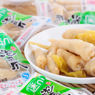  有友 野山椒迷你包凤爪 迷你泡椒凤爪 小包装 零食特价250g