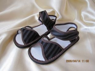  034儿童凉鞋男童女童老北京宝宝凉鞋宝宝手工布鞋绣花鞋学步鞋子