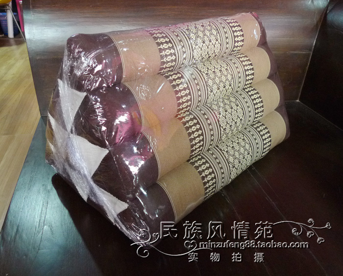 Special Offer Thailand Kapok triangle Cushion Sofa cushion Bedside triangle Cushion Lumbar pillowin the Home Fabric , Pillow/Pillow category - from Buy2taobao.com to provide professional Taobao agent buy service