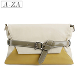 AZA阿札2012新品欧美风复古包信封包手拿包撞色单肩斜挎包39476