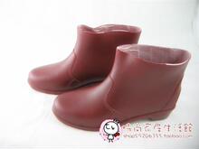 特价! 防雨鞋 水鞋 仿皮鞋设计短靴 女式胶鞋 超值皮靴 单雨靴 红
