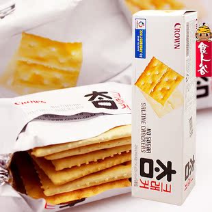  韩国进口食品 可拉奥/crown太口咸饼干 美味更健康 吃不胖