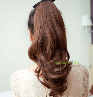 Black hair wig long curly hair-supernatural increase volume bound Masson wig Masson