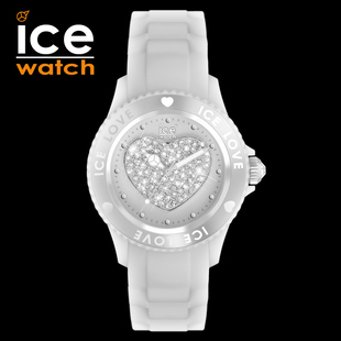  ICE WATCH-Love系列镶钻水钻果冻石英情侣表男表女表秒杀卡西欧