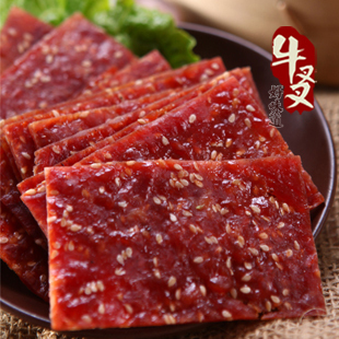  牛叉叉    新鲜现烤蜜汁烤猪肉脯/烟熏碳烤猪肉干 250克