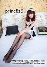 独家~超亼気￠情趣lolita蝴蝶结公主新款角色装女佣女仆装7件带袜