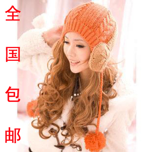  护耳帽 帽子 女 秋冬 韩国冬季女士 毛线帽 韩版潮冬天时尚针织帽