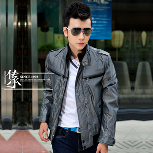  传承男装春装新品修身薄外套男春秋立领休闲薄夹克男潮jacket