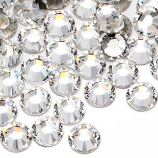  批发水钻手机壳贴钻白色平底14切面正品国贸A钻捷克钻DIY饰品配件