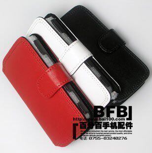 四皇冠 头层牛皮定制 诺基亚 N97迷你手机套 N97 mini皮套 保护套