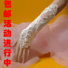 长款 新娘婚纱手套露指 蕾丝 婚纱手套 新款2011 婚纱饰品批发店