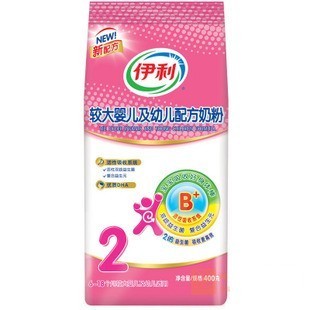  伊利普装2段400g克袋装 较大婴儿配方奶粉二段 新品 原厂正品
