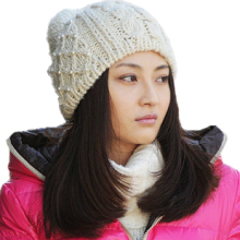 裸婚童佳倩秀帽子 <span class=H>韩版</span>珍珠球球帽 秋<span class=H>冬</span><span class=H>女</span>帽 V046(75g)