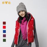 全民疯抢 2010新品  <span>雅鹿</span>亮面双面穿羽绒马甲 YBC9230