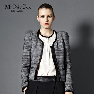 MO&Co. 摩安珂 2012春装 M114COD19优雅深花灰小棉衣短棉服moco