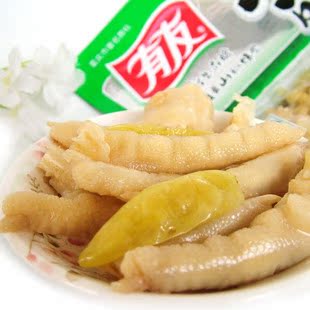  四川特产零食辣食品小吃 YOYU有友泡椒凤爪 80g 泡脚凤爪