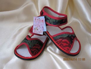  033儿童凉鞋男童女童老北京宝宝凉鞋宝宝手工布鞋绣花鞋学步鞋子