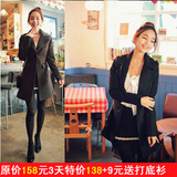 秋冬2010新品气质秋装超人气毛呢大衣折扣保暖修身加厚韩版外套女