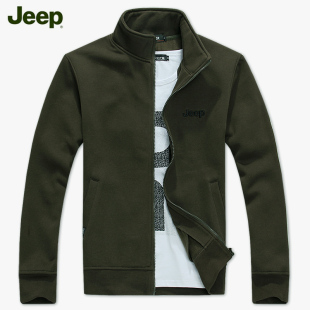  特价春秋装新品专柜热卖 开衫 加绒男式卫衣 休闲男士立领外套 男