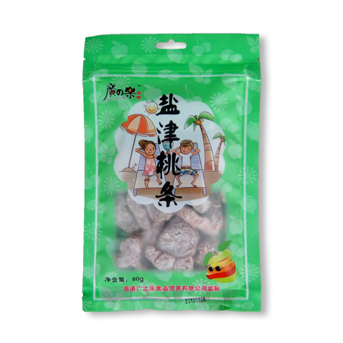广西特产果干 休闲零食 盐津桃条80g - 桃干 - t
