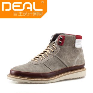  DEAL男士高帮靴男靴子男军靴男工装靴男马丁靴休闲男鞋短靴子
