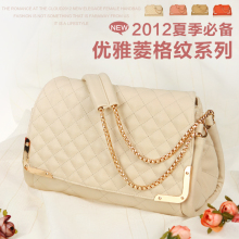 2012新款女包 韩版菱格纹链条 单肩包包 女包 威帝保罗正品