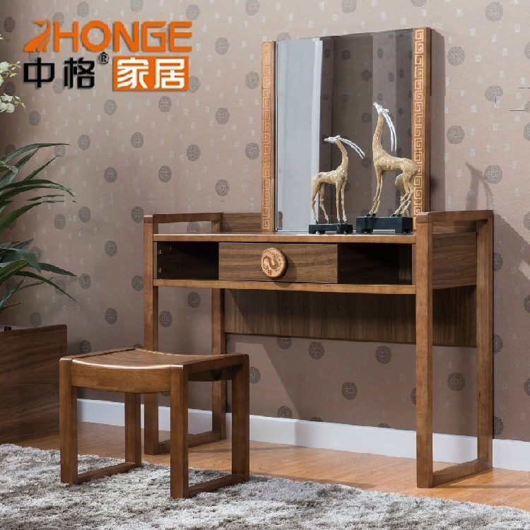 bedroom furniture dresser Walnut Simplicity oak solid wood Dressers Cosmetic mirror Dressing tables With drawersin the Residential furniture , Tables , Dressing/Desk category - from Buy2taobao.com to provide professional Taobao agent buy service