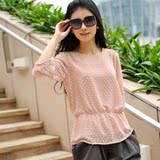MIRROR FUN 韩国烧花面料 立体穗穗花雪纺衫上衣