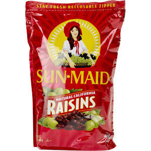  美国进口零食 加州Sun-Maid 阳光少女1018g 无籽提子干 葡萄干1kg