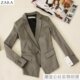 原单正品 ZARA专柜款 时尚百搭OL一粒扣修身小西装 特价冲四钻