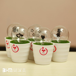 Modern home decoration decorations couples new home gifts ideas potted romance night light bedside lamp