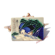 创意陶瓷磁性冰箱，贴留言贴中国纪念品，桂林象鼻山纯手工