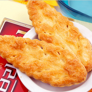  [S]韩国进口零食 韩国乐天蜂蜜树叶饼干90克5袋装 蜂蜜烤制