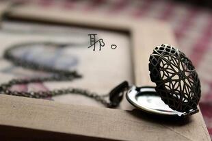  创意定制圣诞节礼物照片项链相盒可打开毛衣链情侣生日送女友男友