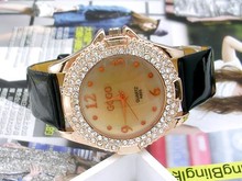 De cuarzo de la mujer reloj de diamantes ver la tabla con incrustaciones [56304] modelos salvaje caliente de Corea para garantizar la calidad