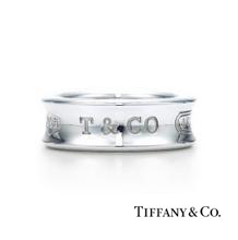 Genuino Tiffany 1837 anillo de plata de ley 925 joyas anillo / ring ring ring par de cola