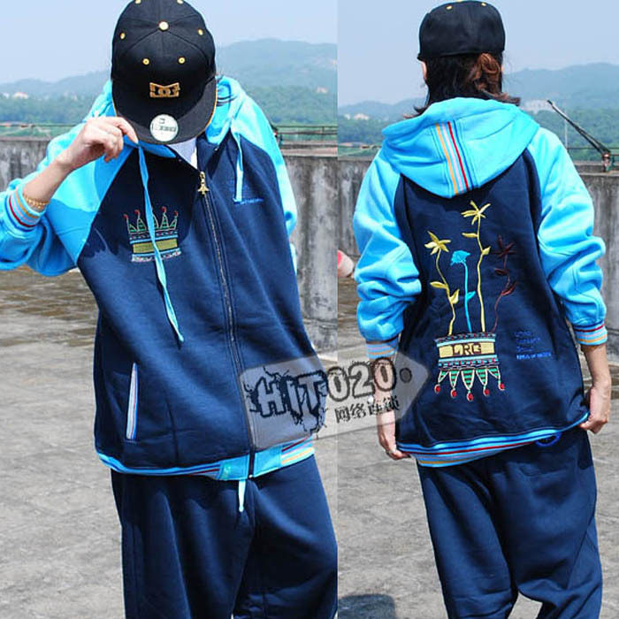 hiphop  加厚<span class=H>卫衣</span> 男式<span class=H>卫衣</span> 大码帽衫开衫 男式外套 肥佬衣