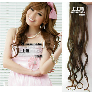 Comb wig wig curls girls matte grew up volume (for 6 colors)