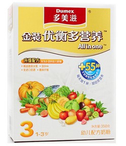  Dumex/多美滋 金装优衡营养多三段350g/盒 幼儿奶粉