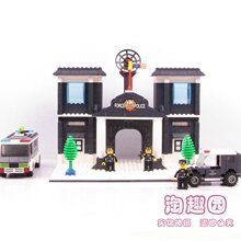 正品万格新店促销乐高式益智积木兼容邦宝小白龙鲁班小型警察局