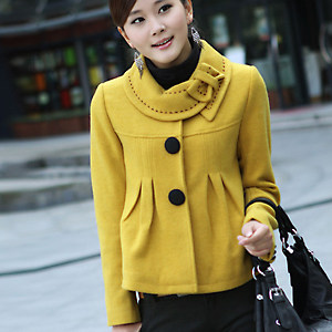 毛呢<em>短外套</em>,韩版 秋冬装外套 高档<em>女装</em> 羊绒 呢