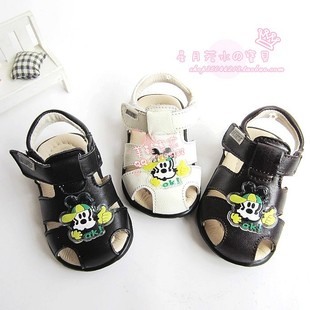  新款巴布豆正品宝宝牛皮学步鞋 男童儿童女童凉鞋 童鞋 男女