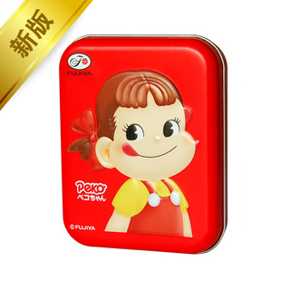  不二家 香醇牛乳糖 牛奶糖 铁盒装 100周年纪念怀旧情侣版 软糖