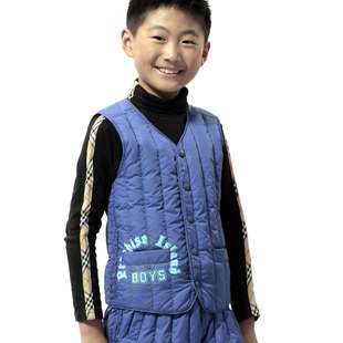  雪银狐 正品儿童宝宝羽绒服内胆男童羽绒背心男大童马甲童装X-121