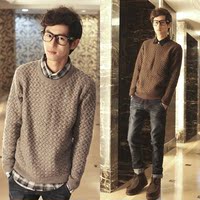 冬季正品恒源祥男<em>中青年羊绒</em>衫男装<em>毛衣</em>男圆领