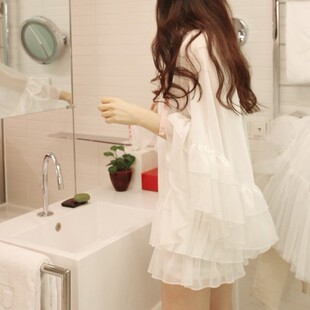 特价<em>秒杀</em>包邮 2012韩国<em>上衣女</em>夏装大荷叶边喇