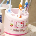 韩国原装进口hello kitty草莓牙刷牙具架 正品激光防伪